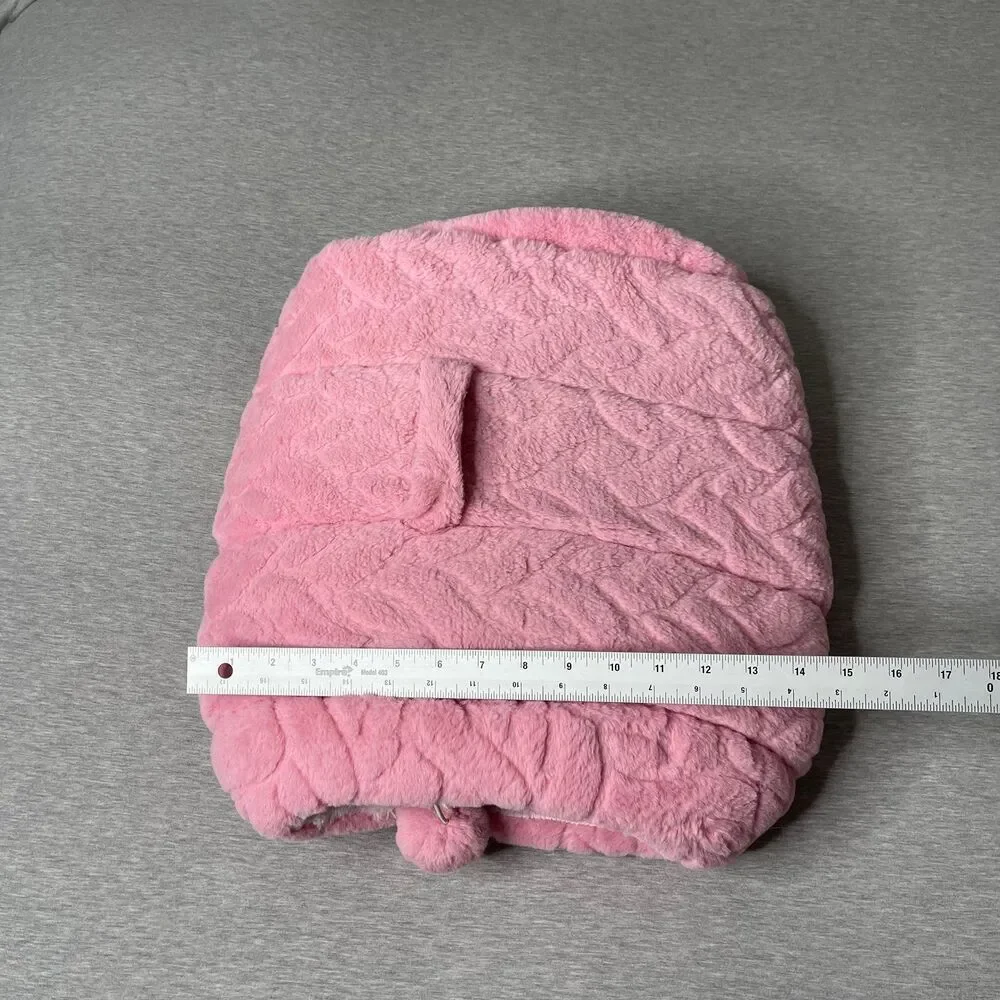 Petco Fuzzy Pink Plush Hide and Hut Cat Bed